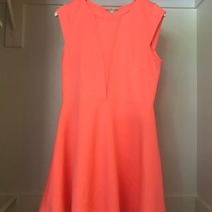 Hot Coral Skater Dress